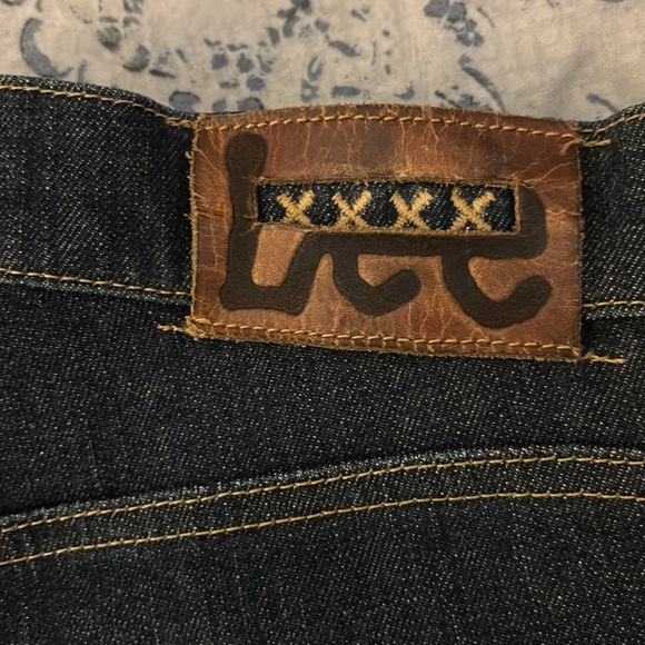 Lee Blue Straight Leg Jeans with Contrast Stitching W32 L30 - Picture 11 of 11